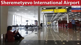 walking tour Sheremetyevo International Airport MoscowRussia [upl. by Bennet45]