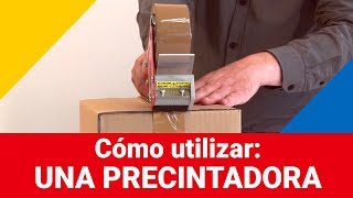 Cómo utilizar una precintadora manual tutorial  Rajapack [upl. by Wauters]