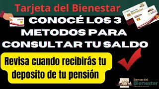 Como consultar saldo de tu tarjeta Bienestar [upl. by Petrina644]