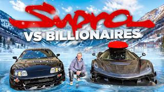 1000HP Supra terrorizing Billionaires Hypercarmeet in Switzerland [upl. by Bohlin]