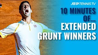 10 MINUTES OF Extended Grunt ATP Tennis Winners [upl. by Sochor81]