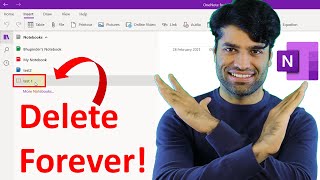 How to delete Notebook in OneNote [upl. by Bettye]