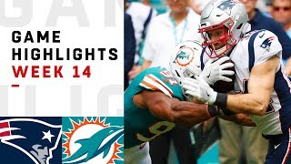 Patriots vs Dolphins Week 14 Highlights  NFL 2018 [upl. by Allicerp]