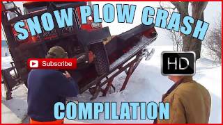 Snow Plow Crash Compilation  over 10 minutes [upl. by Latsyk]