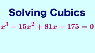 How To Solve Cubic Equations [upl. by Gillman]