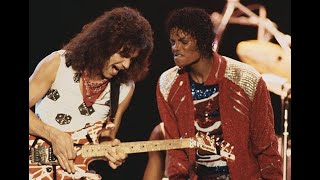 Michael Jackson amp Eddie Van Halen in Concert Together Beat It [upl. by Athalla545]