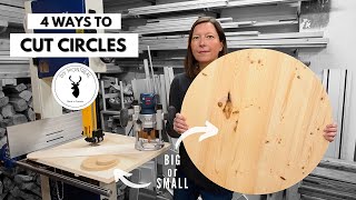 4 Ways to Cut Circles in Wood  DIY Circle Cutting Jigs [upl. by Jacinda820]