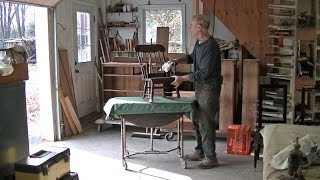 Restoring an Antique Childrens Rocking Chair  Thomas Johnson Antique Furniture Restoration [upl. by Gurtner]