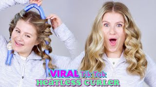 VIRAL TikTok HEATLESS Hair Curler [upl. by Nonnair]