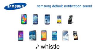 The evolution of SAMSUNG default notification sound whistle skylinepiano skyline spaceline [upl. by Ardeed]