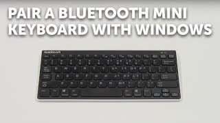 How to pair a Bluetooth Mini Keyboard with Windows [upl. by Elison]