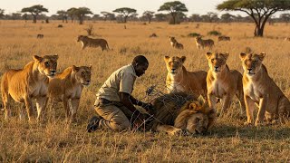 He Freed a Lion from Barbed Wire What the Lions Do Next Will Leave You Speechless [upl. by Halland262]