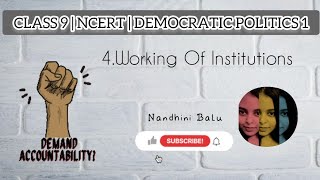 Democratic politics 1 Class 9 Ncertchapter 4  Working of institutions  Tamil [upl. by Eldridge]