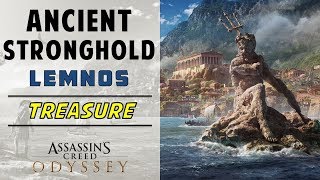 Ancient Stronghold Lemnos  Loot Treasure Chest Location  ASSASSINS CREED ODYSSEY [upl. by Shewmaker755]