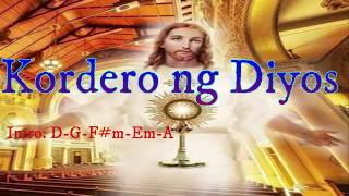 Kordero ng Diyos Agnus Dei quitollis Chords  Lyrics [upl. by Takara2]