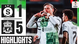 Darwin Nunez Double  Sparta Prague 15 Liverpool  Highlights [upl. by Angy]