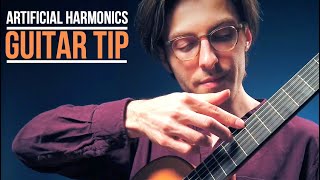 How to play artificial harmonics on guitar [upl. by Aderfla290]