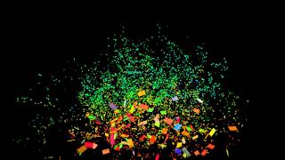 2  Confetti cannon 1080p full hd confetti with black background [upl. by Robbyn736]