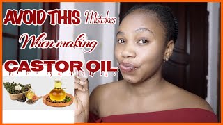 Avoid This Mistakes When Making Castor Oil At Home [upl. by Ahsela]