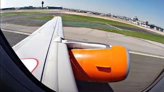 EasyJet Airbus A320 Takeoff from Manchester  ENGINE ROAR  GoPro Wing View [upl. by Os]