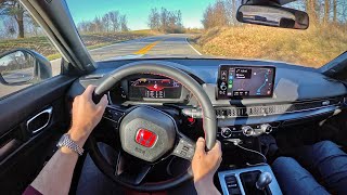 2023 Honda Civic Type R  POV Backroad Blast [upl. by Aidnis]