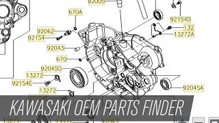 Kawasaki Motorcycle and ATV OEM Parts Finder [upl. by Hasty]