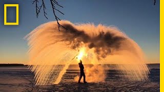 Here’s How Boiling Water Can Turn Into Ice  National Geographic [upl. by Etti829]