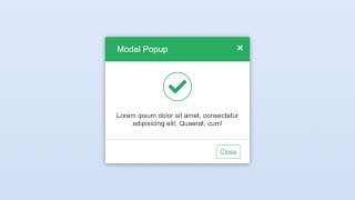 Simple Modal Popup Box using HTML amp CSS [upl. by Nottirb]