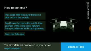 Tello connection problem with mobile phone tutorial demo [upl. by Aerb178]