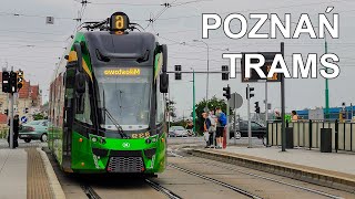 🇵🇱 Trams in Poznań  Tramwaje w Poznaniu 4K 2020 [upl. by Eboj]