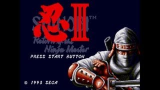 Shinobi 3  Return Of The Ninja Master  Walkthrough Sega Genesis [upl. by Murton]