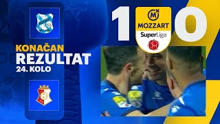 Mozzart Bet Super liga 202425  24Kolo MLADOST – NAPREDAK 10 00 [upl. by Aleuname]