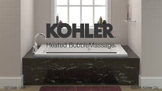 Hydrotherapy Baths  How KOHLER Heated BubbleMassage Tubs Work [upl. by Earissed]