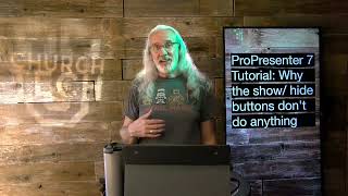 ProPresenter 7 Tutorial Why the show and hide audience and stage buttons dont seem to work [upl. by Nodnas]