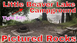 Pictured Rocks National Lakeshore Campground  Little Beaver Lake  12 Mile Beach Hurricane River [upl. by Bernete]