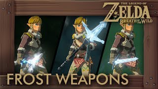 Zelda Breath of the Wild  All Frost Weapons Complete Set Location [upl. by Brosine272]