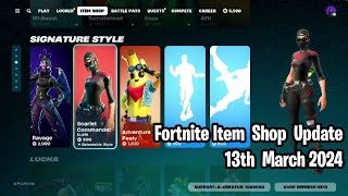 🔮 Fortnite Item Shop Update March 13 2024 Ravage Haze and More 💎 [upl. by Ytteb]