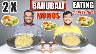 BAHUBALI MOMOS EATING CHALLENGE  Momos Challenge  Momos Eating Competition  Food Challenge [upl. by Luhar]