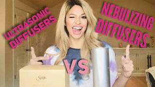 Ultrasonic diffuser saje VS Nebulizing Diffuser aromatech Aromini BT [upl. by Jefferson]