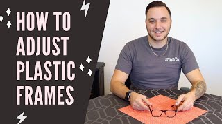 HOW TO ADJUST PLASTIC GLASSES  How to Adjust Glasses at Home [upl. by Ellenwad]