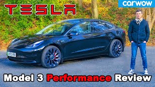 Tesla Model 3 Performance 2021 review see how quick it is 060mph And easy to drift [upl. by Yllier375]