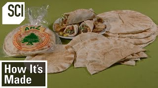 How To Make Pita Bread  How Its Made [upl. by Burnett603]