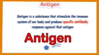 Antigen  hapten  Immunogen [upl. by Utter]