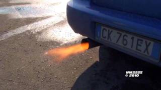 500bhp Subaru Impreza STi AntiLag System Flames [upl. by Elbart]