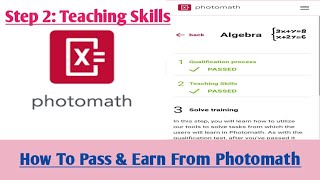 How To Earn From Photomath  How To Pass Photomath Course  How To Complete Photomath Course Tests [upl. by Adrian]