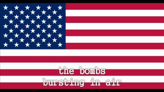 National Anthem of the United States Instrumental with lyrics [upl. by Tlaw]