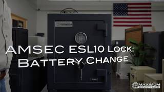 AMSEC ESL10 How to Change the Batteries [upl. by Hnacogn]