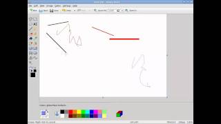 How to Draw Simple Pictures with Kolourpaint [upl. by Japha]