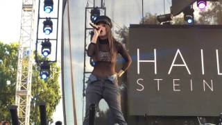 Hailee Steinfeld Covers Justin Biebers quotLove Yourselfquot at LA Pride Festival [upl. by Ane448]