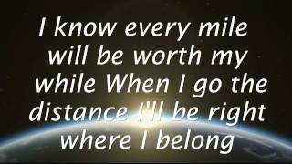 Go The Distance  Michael Bolton Lyrics HD [upl. by Leyes]